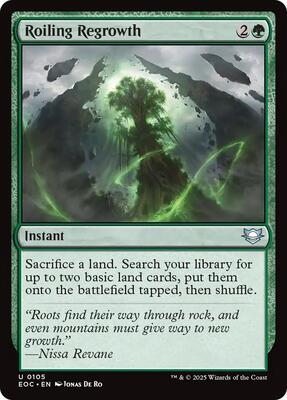 Roiling Regrowth card from Commander: Edge of Eternities