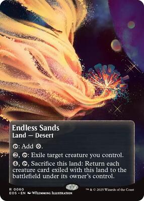 Endless Sands (0060) (Borderless) card from Edge of Eternities: Stellar Sights