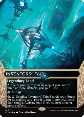 Inventors' Fair (0111) (Borderless) (Galaxy Foil) card from Edge of Eternities: Stellar Sights