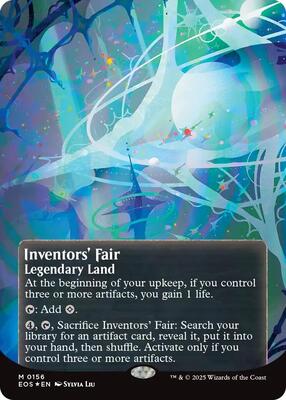 Inventors' Fair (0156) (Borderless) (Galaxy Foil) card from Edge of Eternities: Stellar Sights