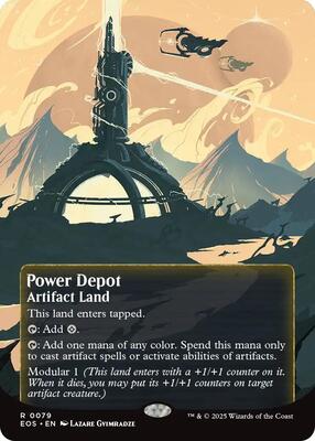 Power Depot (0079) (Borderless) card from Edge of Eternities: Stellar Sights