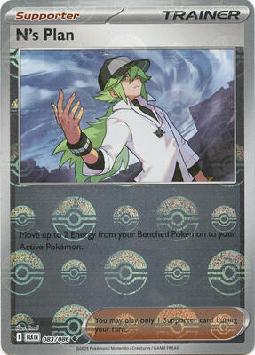 N's Plan (Poke Ball Pattern) card from SV: Black Bolt