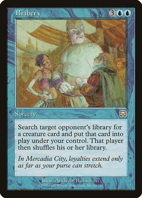 Bribery card from Mercadian Masques