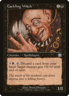 Cackling Witch card from Mercadian Masques