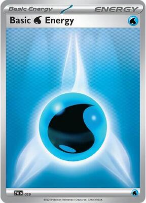 Basic Water Energy - 019 card from SVE: Scarlet & Violet Energies