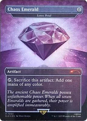 Chaos Emerald - Lotus Petal (7034) card from Secret Lair Drop Series