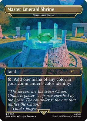 Master Emerald Shrine - Command Tower (7030) (Rainbow Foil) card from Secret Lair Drop Series