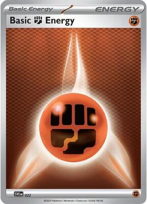 Basic Fighting Energy - 022 card from SVE: Scarlet & Violet Energies