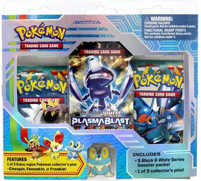 Collector's Pin Three Pack Blisters (Froakie) card from XY Base Set