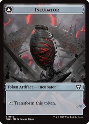 Incubator // Phyrexian Double-Sided Token card from Commander: Edge of Eternities
