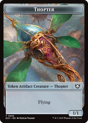 Thopter // Gnome Double-Sided Token card from Commander: Edge of Eternities