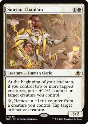 Sunstar Chaplain card from Prerelease Cards