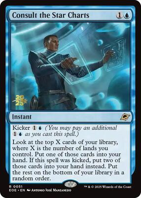 Consult the Star Charts card from Prerelease Cards