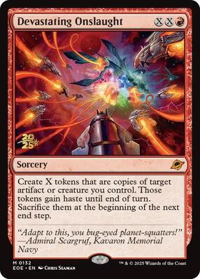 Devastating Onslaught card from Prerelease Cards