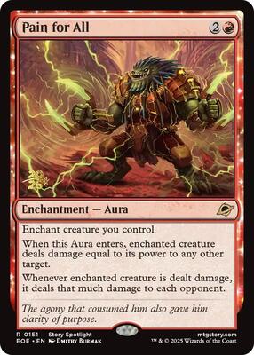 Pain for All card from Prerelease Cards
