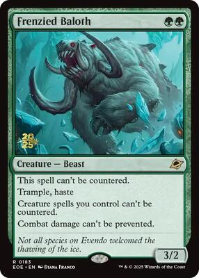 Frenzied Baloth card from Prerelease Cards