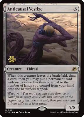 Anticausal Vestige card from Prerelease Cards