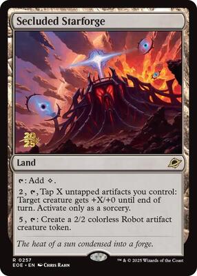 Secluded Starforge card from Prerelease Cards