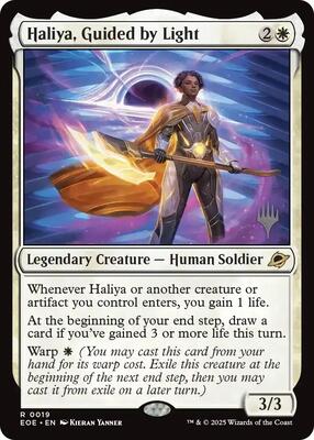 Haliya, Guided by Light card from Promo Pack: Edge of Eternities