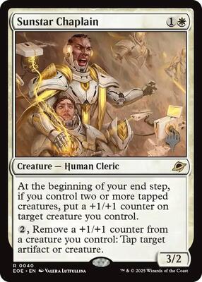 Sunstar Chaplain card from Promo Pack: Edge of Eternities