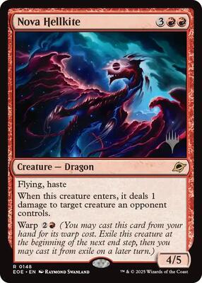 Nova Hellkite card from Promo Pack: Edge of Eternities