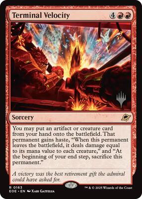 Terminal Velocity card from Promo Pack: Edge of Eternities