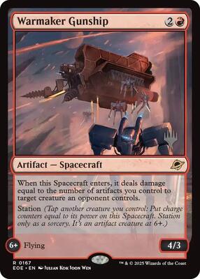 Warmaker Gunship card from Promo Pack: Edge of Eternities