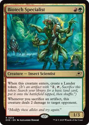 Biotech Specialist card from Promo Pack: Edge of Eternities