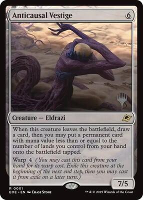 Anticausal Vestige card from Promo Pack: Edge of Eternities