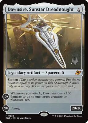 Dawnsire, Sunstar Dreadnought card from Promo Pack: Edge of Eternities