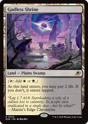 Godless Shrine card from Promo Pack: Edge of Eternities