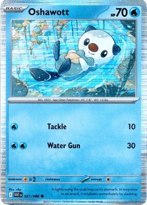 Oshawott - 021/086 (Unova Poster Collection) card from Miscellaneous Cards & Products