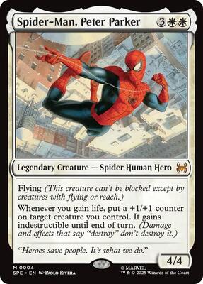 Spider-Man, Peter Parker card from Marvel's Spider-Man: Eternal-Legal
