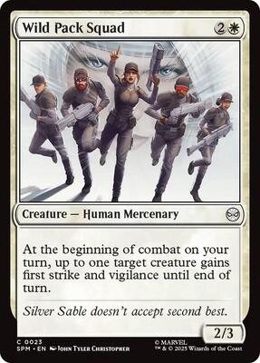 Wild Pack Squad card from Marvel's Spider-Man