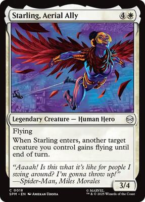Starling, Aerial Ally card from Marvel's Spider-Man