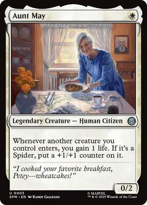 Aunt May card from Marvel's Spider-Man