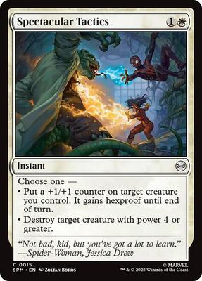 Spectacular Tactics card from Marvel's Spider-Man