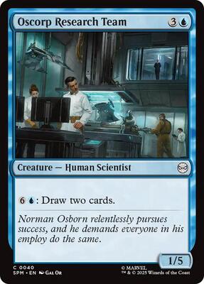 Oscorp Research Team card from Marvel's Spider-Man