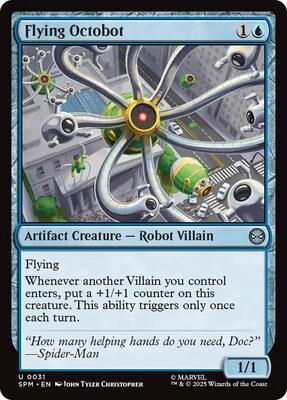 Flying Octobot card from Marvel's Spider-Man