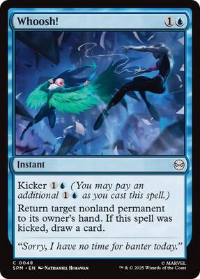 Whoosh! card from Marvel's Spider-Man