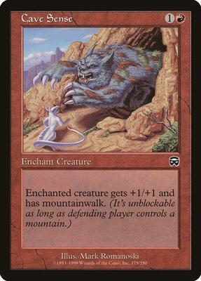 Cave Sense card from Mercadian Masques