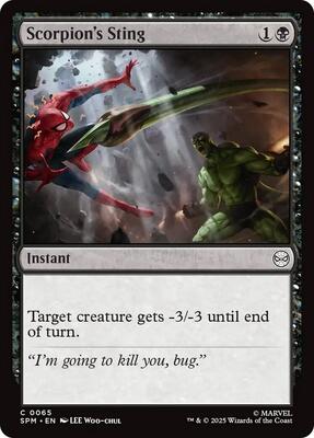 Scorpion's Sting card from Marvel's Spider-Man
