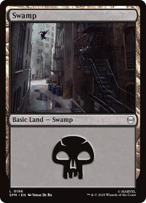 Swamp (0196) card from Marvel's Spider-Man