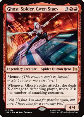 Ghost-Spider, Gwen Stacy card from Marvel's Spider-Man: Eternal-Legal