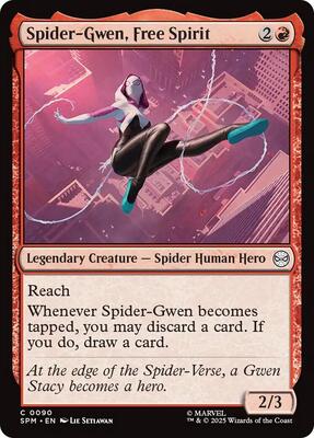 Spider-Gwen, Free Spirit card from Marvel's Spider-Man