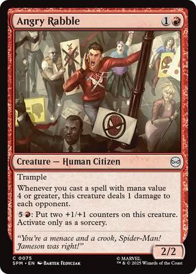 Angry Rabble card from Marvel's Spider-Man