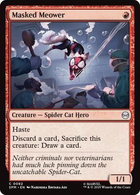 Masked Meower card from Marvel's Spider-Man
