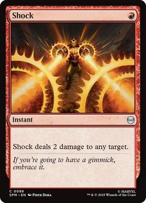 Shock card from Marvel's Spider-Man