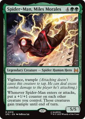 Spider-Man, Miles Morales card from Marvel's Spider-Man: Eternal-Legal