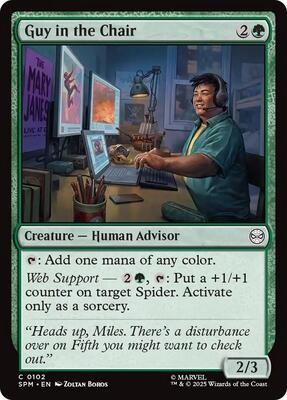 Guy in the Chair card from Marvel's Spider-Man
